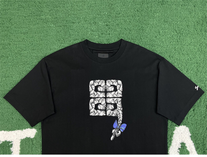 Givenchy 지방시 코튼 4G 브레이드 프린트 티셔츠 레플리카 6번 이미지 - 의류 | 세미샵 레플리카 사이트