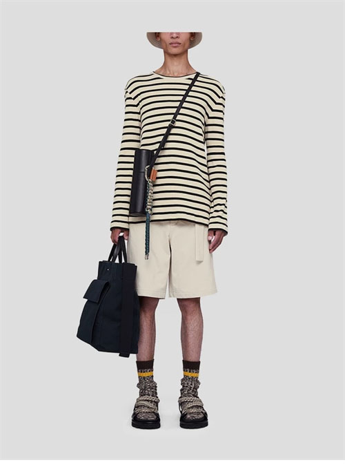 Jil Sander 질샌더 투톤 스트라이프 긴팔 티셔츠 레플리카 2번 이미지 - 의류 | 세미샵 레플리카 사이트