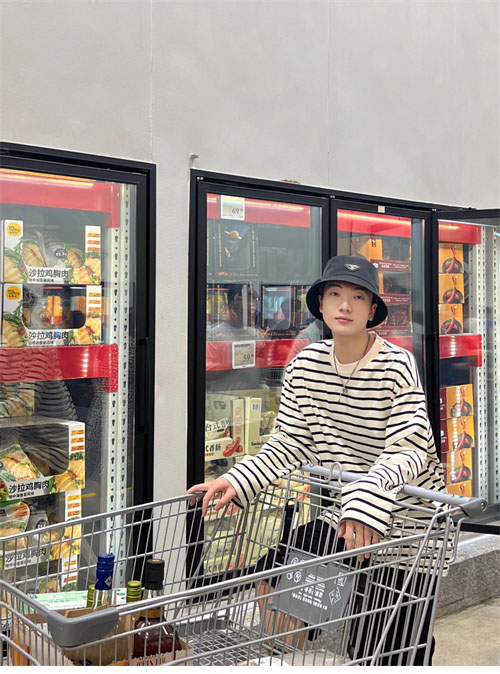 Jil Sander 질샌더 투톤 스트라이프 긴팔 티셔츠 레플리카 5번 이미지 - 의류 | 세미샵 레플리카 사이트