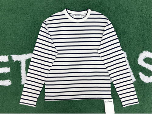 Jil Sander 질샌더 투톤 스트라이프 긴팔 티셔츠 레플리카 7번 이미지 - 의류 | 세미샵 레플리카 사이트