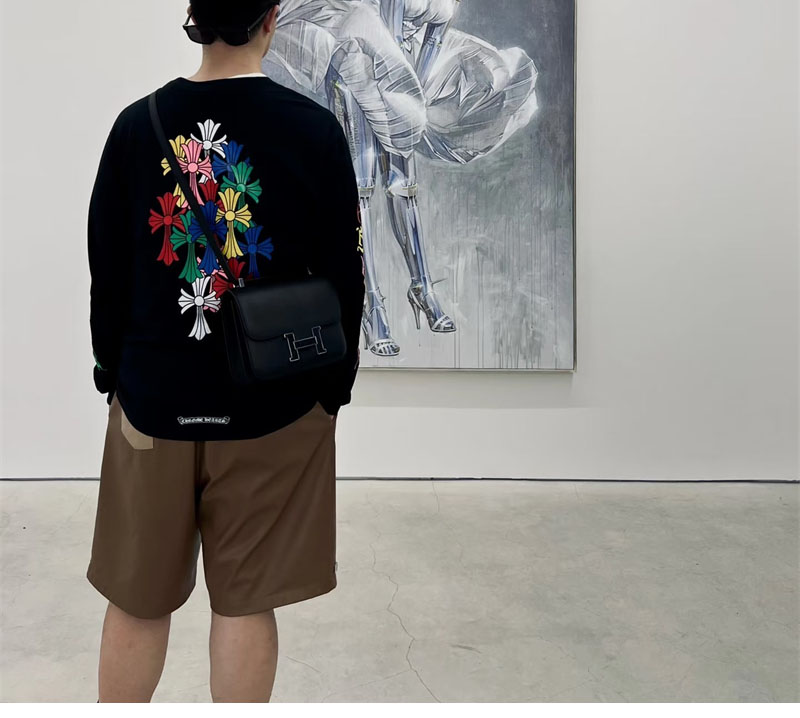 Chrome Hearts 크롬하츠 멀티 컬러 크로스 세머터리 롱슬리브 티셔츠 레플리카 4번 이미지 - 의류 | 세미샵 레플리카 사이트