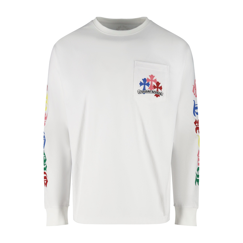 Chrome Hearts 크롬하츠 멀티 컬러 크로스 세머터리 롱슬리브 티셔츠 레플리카 6번 이미지 - 의류 | 세미샵 레플리카 사이트