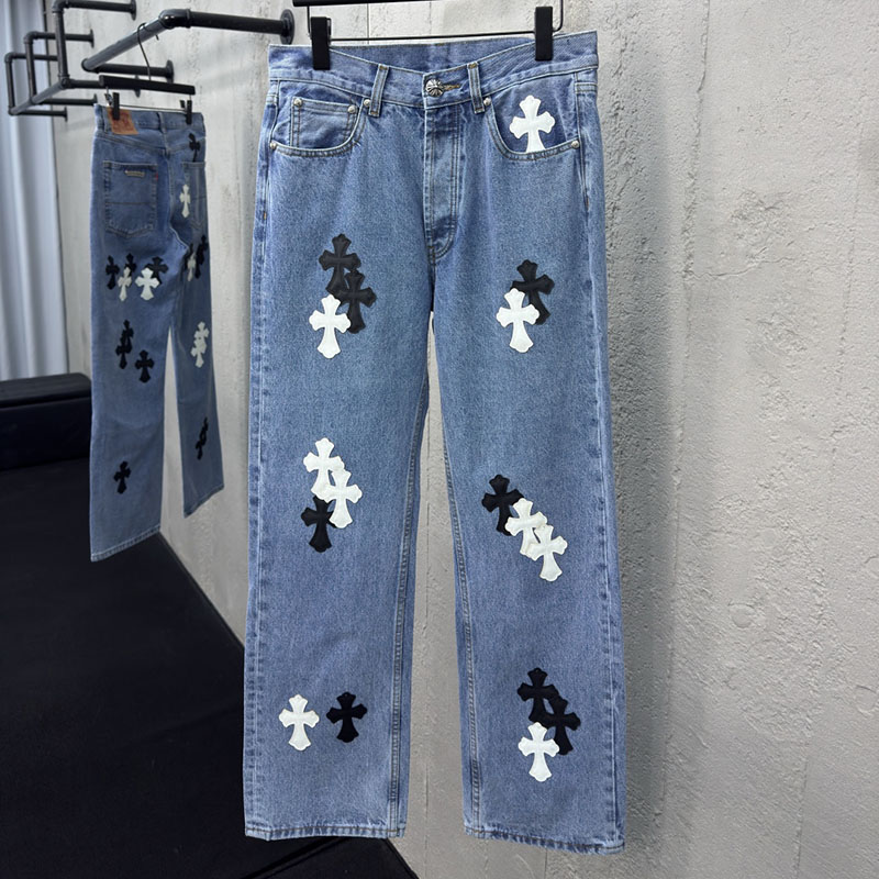 Chrome Hearts 크롬하츠 멀티 크로스 데님 팬츠 레플리카 1번 이미지 - 의류 | 세미샵 레플리카 사이트