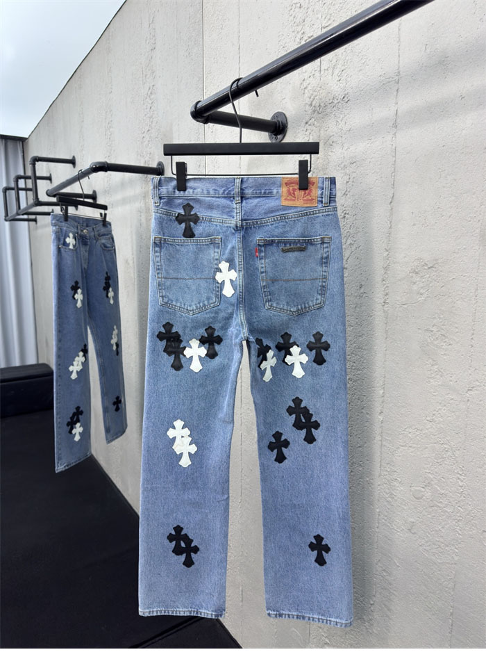 Chrome Hearts 크롬하츠 멀티 크로스 데님 팬츠 레플리카 3번 이미지 - 의류 | 세미샵 레플리카 사이트