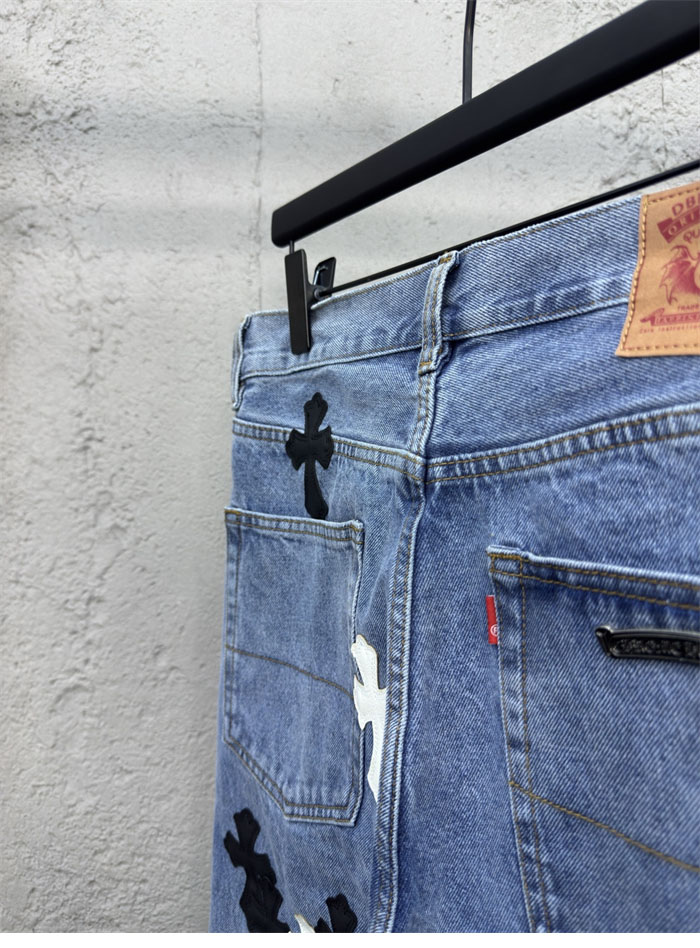 Chrome Hearts 크롬하츠 멀티 크로스 데님 팬츠 레플리카 10번 이미지 - 의류 | 세미샵 레플리카 사이트