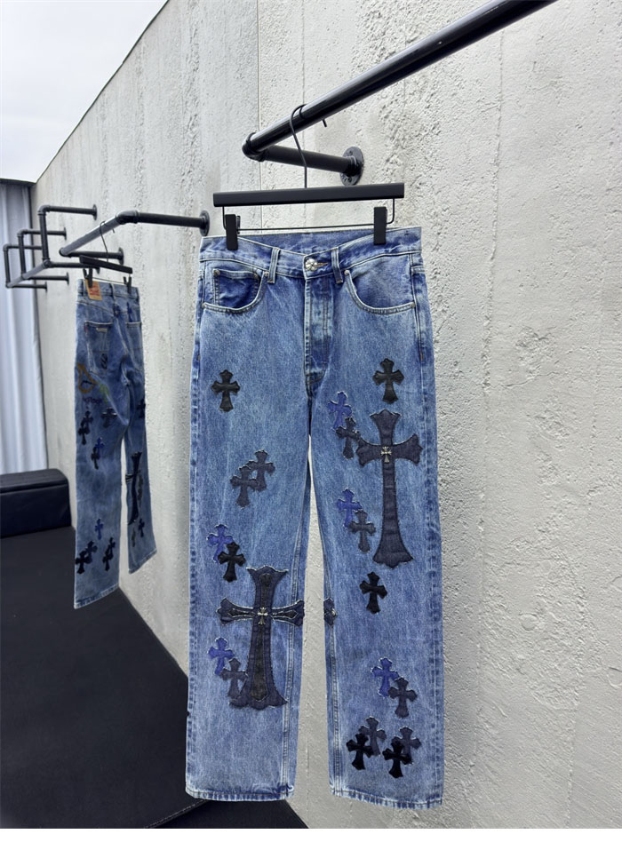 Chrome Hearts 크롬하츠 멀티 크로스 데님 팬츠 레플리카 2번 이미지 - 의류 | 세미샵 레플리카 사이트