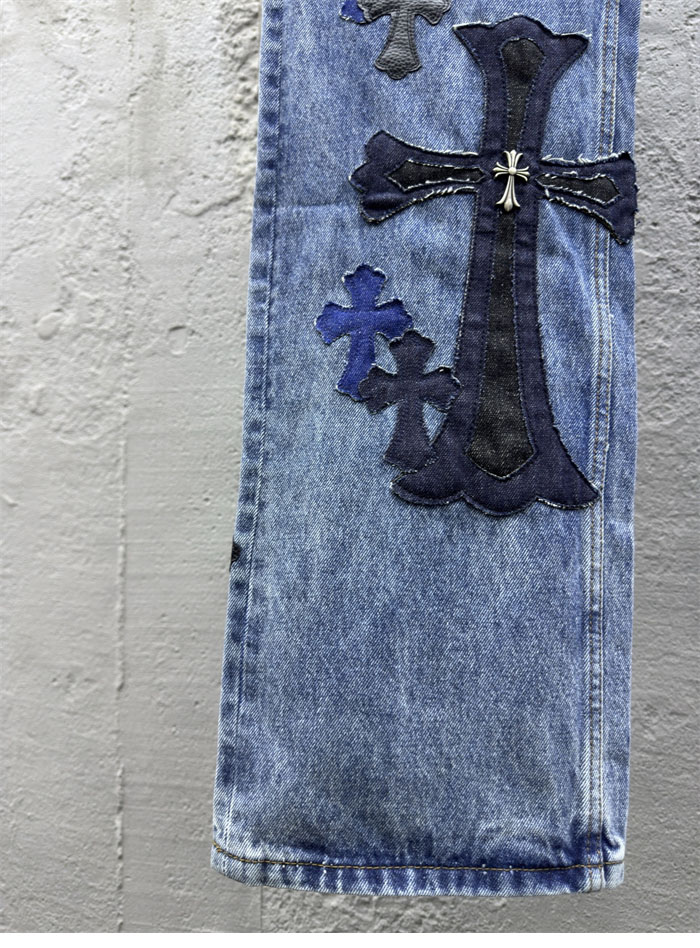 Chrome Hearts 크롬하츠 멀티 크로스 데님 팬츠 레플리카 7번 이미지 - 의류 | 세미샵 레플리카 사이트