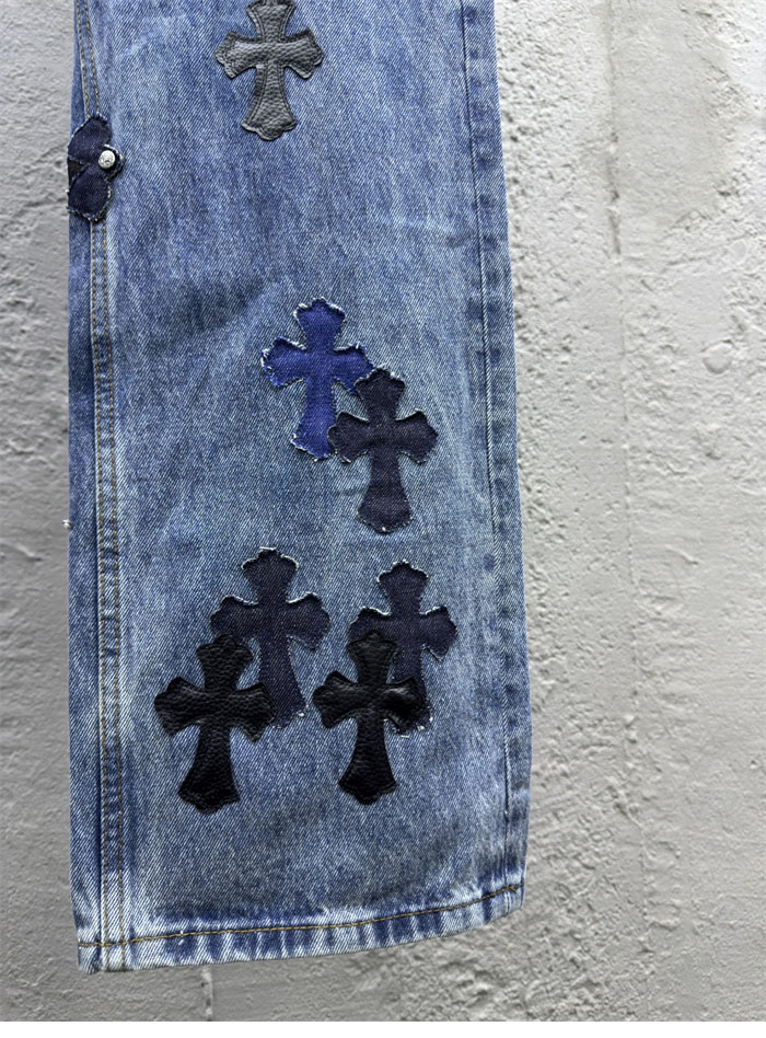 Chrome Hearts 크롬하츠 멀티 크로스 데님 팬츠 레플리카 8번 이미지 - 의류 | 세미샵 레플리카 사이트