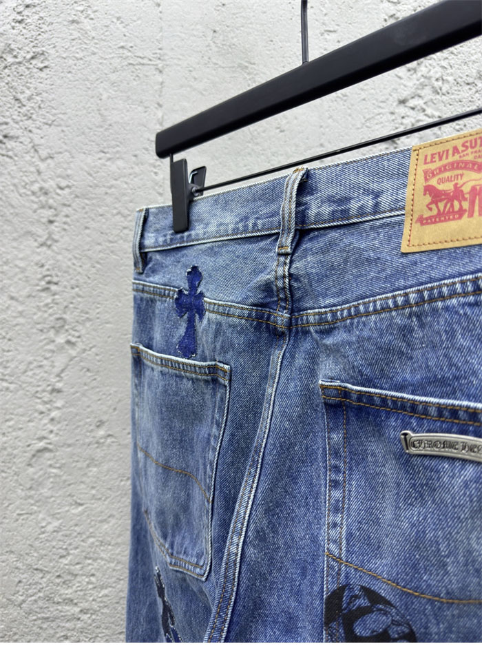 Chrome Hearts 크롬하츠 멀티 크로스 데님 팬츠 레플리카 10번 이미지 - 의류 | 세미샵 레플리카 사이트