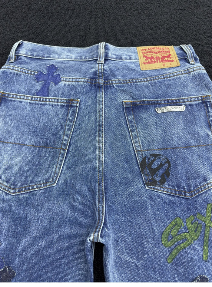 Chrome Hearts 크롬하츠 멀티 크로스 데님 팬츠 레플리카 12번 이미지 - 의류 | 세미샵 레플리카 사이트