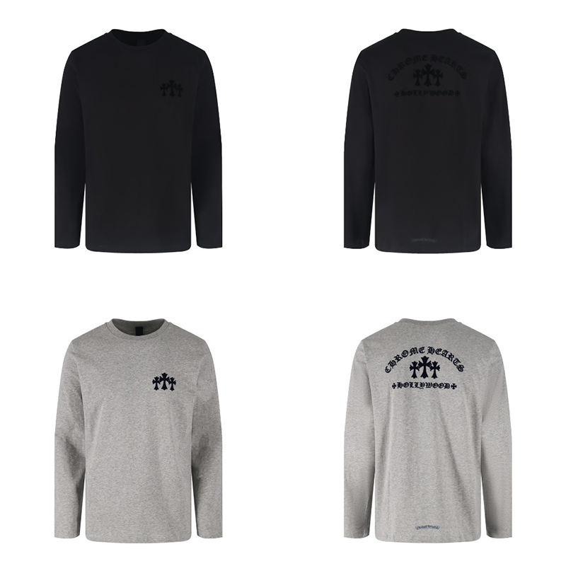 Chrome Hearts 크롬하츠 트리플 크로스 헐리우드 롱슬리브 티셔츠 레플리카 1번 이미지 - 의류 | 세미샵 레플리카 사이트