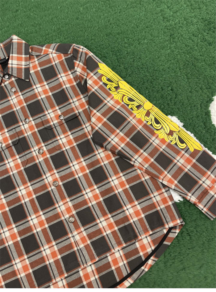 Chrome Hearts 크롬하츠 플로랄 크로스 로고 셔츠 2컬러 레플리카 6번 이미지 - 의류 | 세미샵 레플리카 사이트