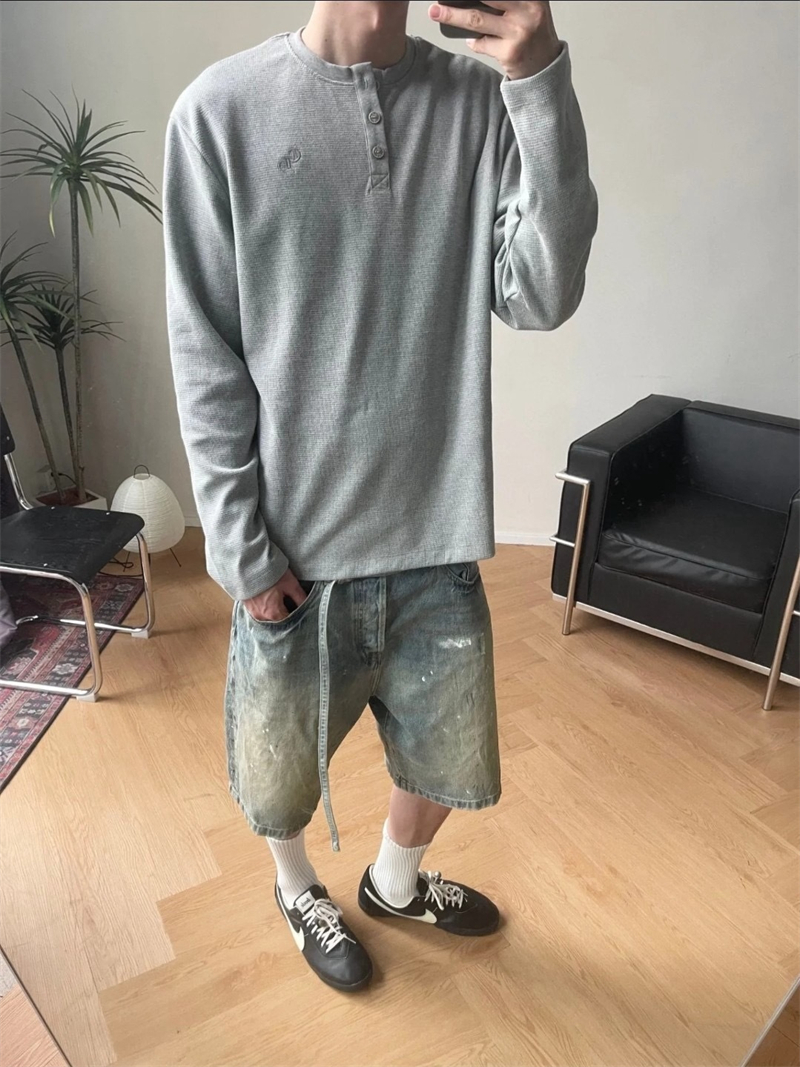 Chrome Hearts 크롬하츠 헨리넥 와플 버튼 니트 레플리카 3번 이미지 - 의류 | 세미샵 레플리카 사이트