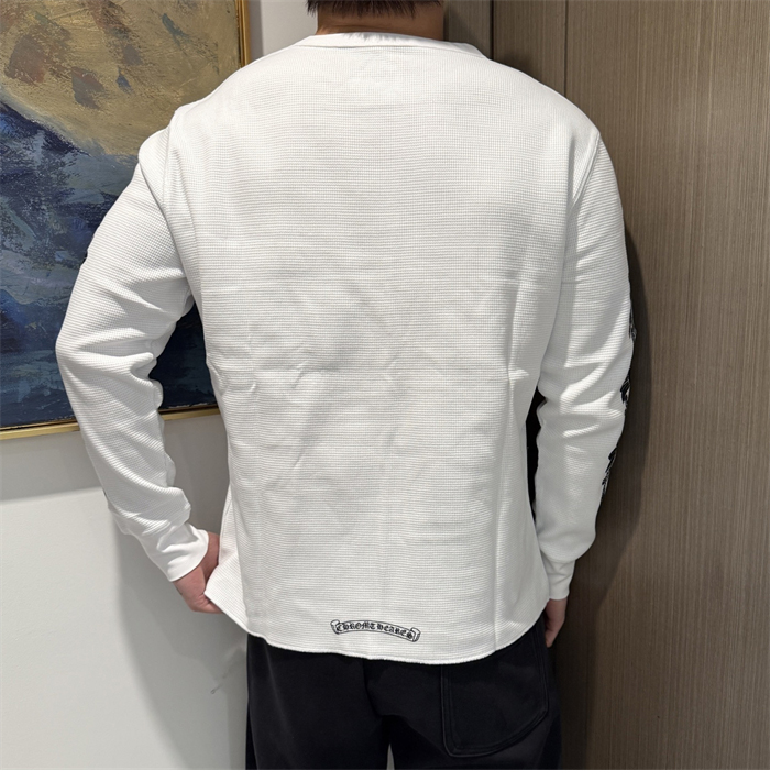 Chrome Hearts 크롬하츠 홀스슈 플로럴 슬리브 와플 써멀 티셔츠 레플리카 7번 이미지 - 의류 | 세미샵 레플리카 사이트