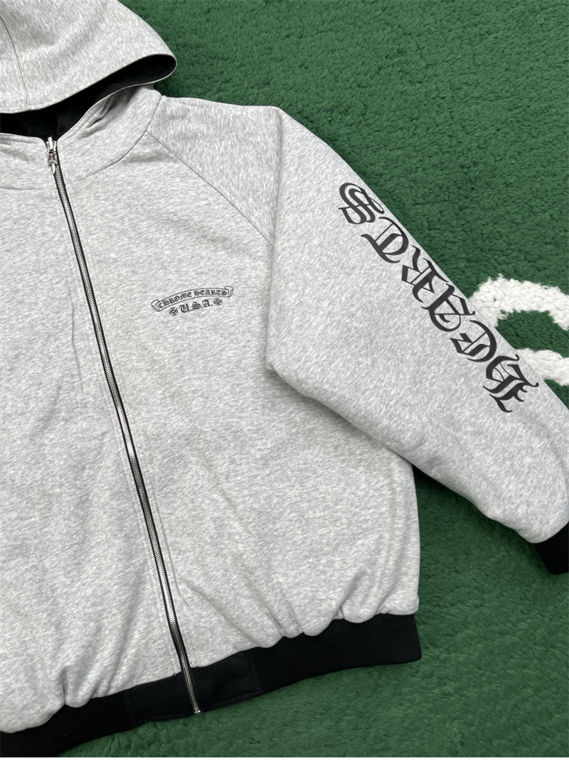 크롬하츠 크롬하츠 G.E.D 홀스슈 리버시블 후드 집업 자켓 레플리카 16번 이미지 - 의류 | 세미샵 레플리카 사이트