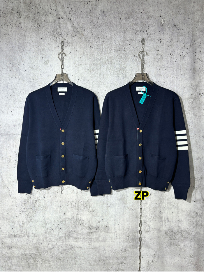 Thom Browne 톰브라운 사선완장 밀라노 스티치 코튼 크레이프 가디건 레플리카 8번 이미지 - 의류 | 세미샵 레플리카 사이트