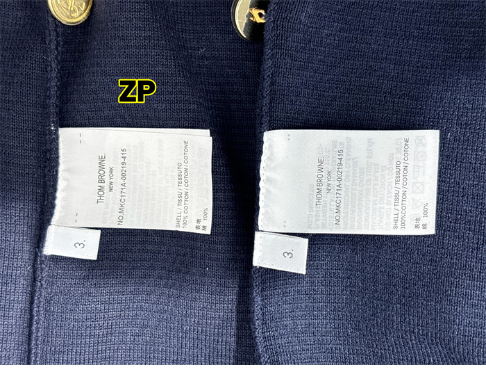 Thom Browne 톰브라운 사선완장 밀라노 스티치 코튼 크레이프 가디건 레플리카 25번 이미지 - 의류 | 세미샵 레플리카 사이트