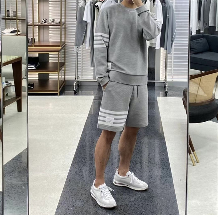 Thom Browne 톰브라운 사선완장 와플 반팔 폴로 셔츠&스웨트 반바지 레플리카 2번 이미지 - 의류 | 세미샵 레플리카 사이트