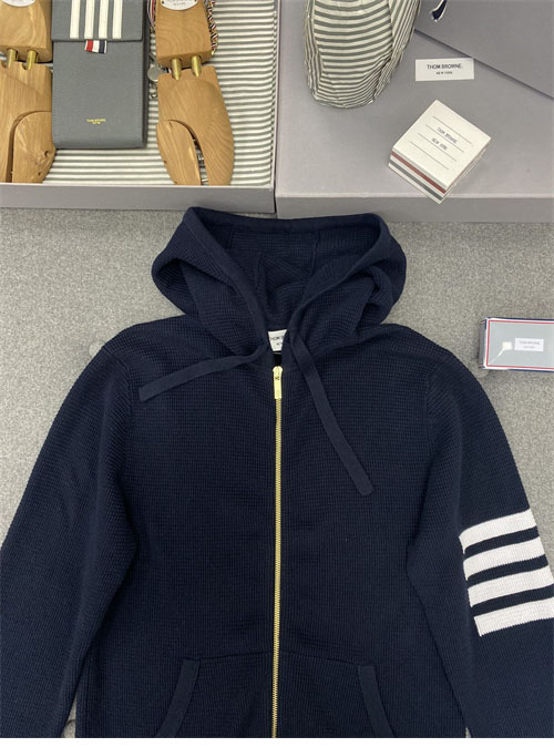 Thom Browne 톰브라운 사선완장 4-Bar 와플 후드 집업 레플리카 7번 이미지 - 의류 | 세미샵 레플리카 사이트