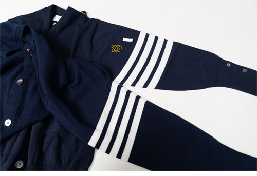 Thom Browne 톰브라운 사선완장 4-Bar 캐시미어 크롭 가디건 레플리카 7번 이미지 - 의류 | 세미샵 레플리카 사이트