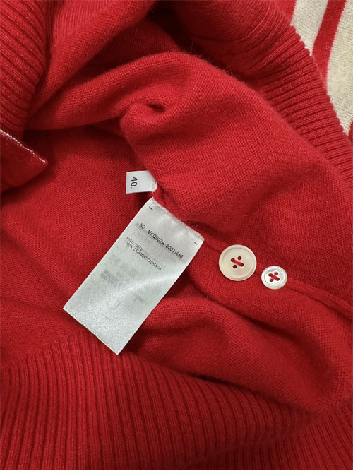 Thom Browne 톰브라운 사선완장 4-Bar 크롭 캐시미어 가디건 [터보] 레플리카 11번 이미지 - 의류 | 세미샵 레플리카 사이트