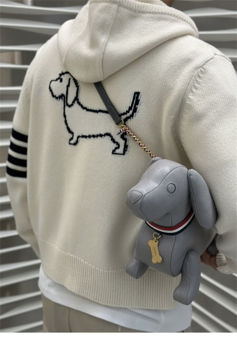 Thom Browne 톰브라운 사선완장 4-Bar 클래식 울 후드 집업 레플리카 4번 이미지 - 의류 | 세미샵 레플리카 사이트