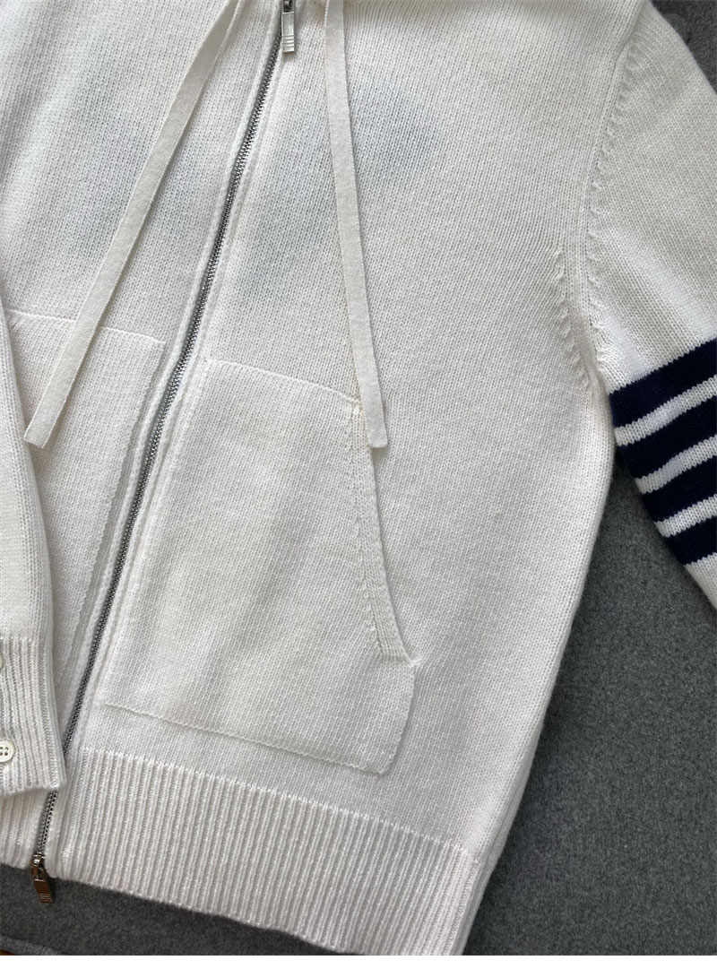 Thom Browne 톰브라운 사선완장 4-Bar 클래식 울 후드 집업 레플리카 14번 이미지 - 의류 | 세미샵 레플리카 사이트