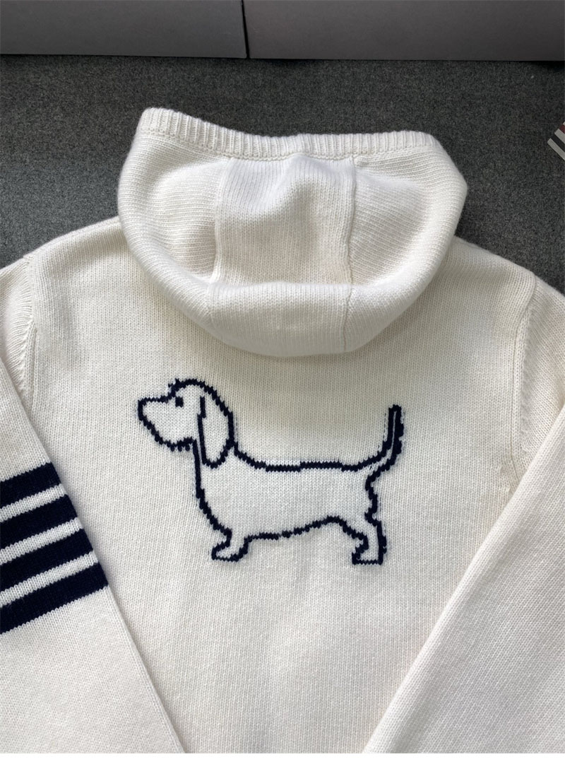 Thom Browne 톰브라운 사선완장 4-Bar 클래식 울 후드 집업 레플리카 15번 이미지 - 의류 | 세미샵 레플리카 사이트