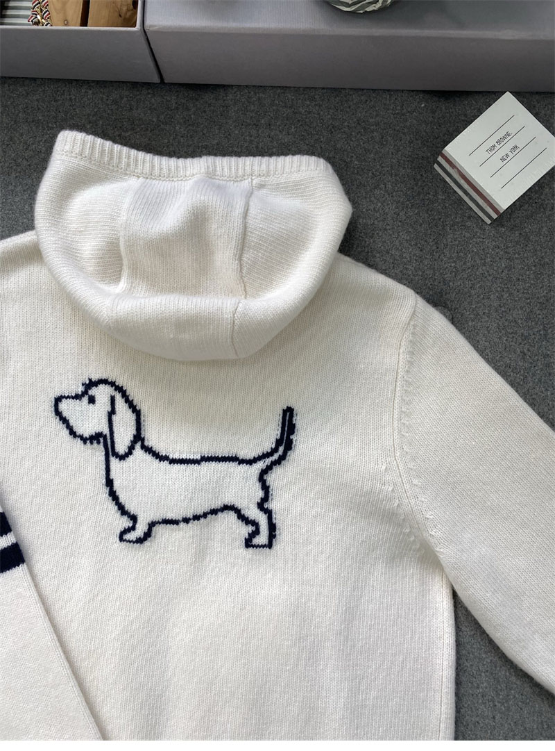 Thom Browne 톰브라운 사선완장 4-Bar 클래식 울 후드 집업 레플리카 16번 이미지 - 의류 | 세미샵 레플리카 사이트