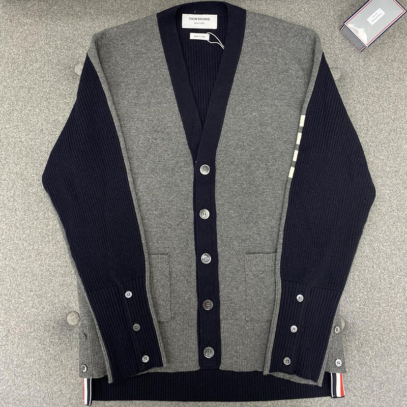 Thom Browne 톰브라운 사선완장 4-Bar 하프 가디건 레플리카 1번 이미지 - 의류 | 세미샵 레플리카 사이트