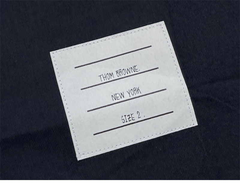 Thom Browne 톰브라운 솔리드 플란넬 셔팅 사선완장 4-Bar 네임택 스트레이트 셔츠 레플리카 9번 이미지 - 의류 | 세미샵 레플리카 사이트