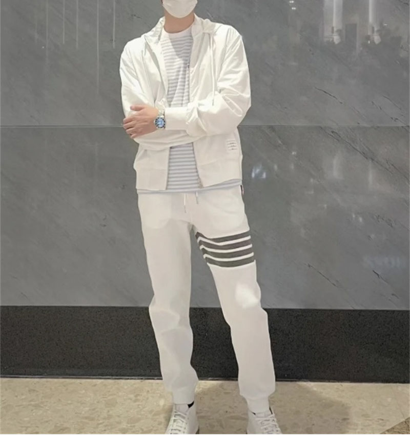 Thom Browne 톰브라운 와플 사선완장 4-Bar 스웨트팬츠 레플리카 2번 이미지 - 의류 | 세미샵 레플리카 사이트