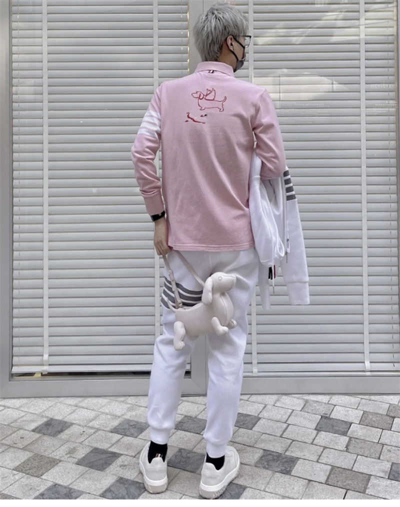 Thom Browne 톰브라운 와플 사선완장 4-Bar 스웨트팬츠 레플리카 3번 이미지 - 의류 | 세미샵 레플리카 사이트