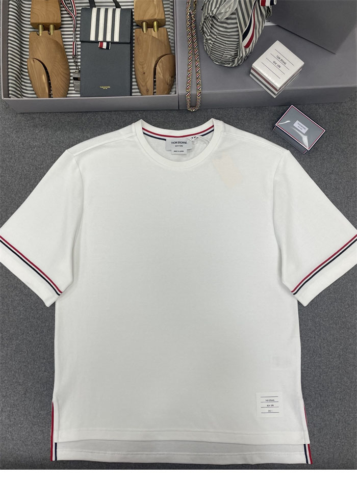 Thom Browne 톰브라운 코튼 럭비 그로그랭 암밴드 티셔츠 레플리카 5번 이미지 - 의류 | 세미샵 레플리카 사이트