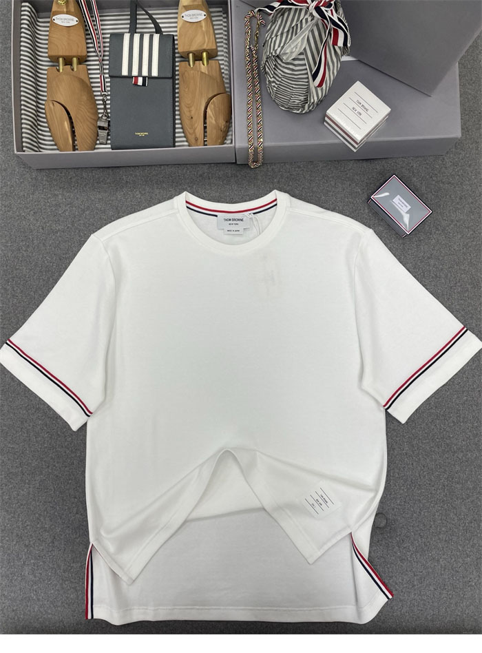 Thom Browne 톰브라운 코튼 럭비 그로그랭 암밴드 티셔츠 레플리카 7번 이미지 - 의류 | 세미샵 레플리카 사이트