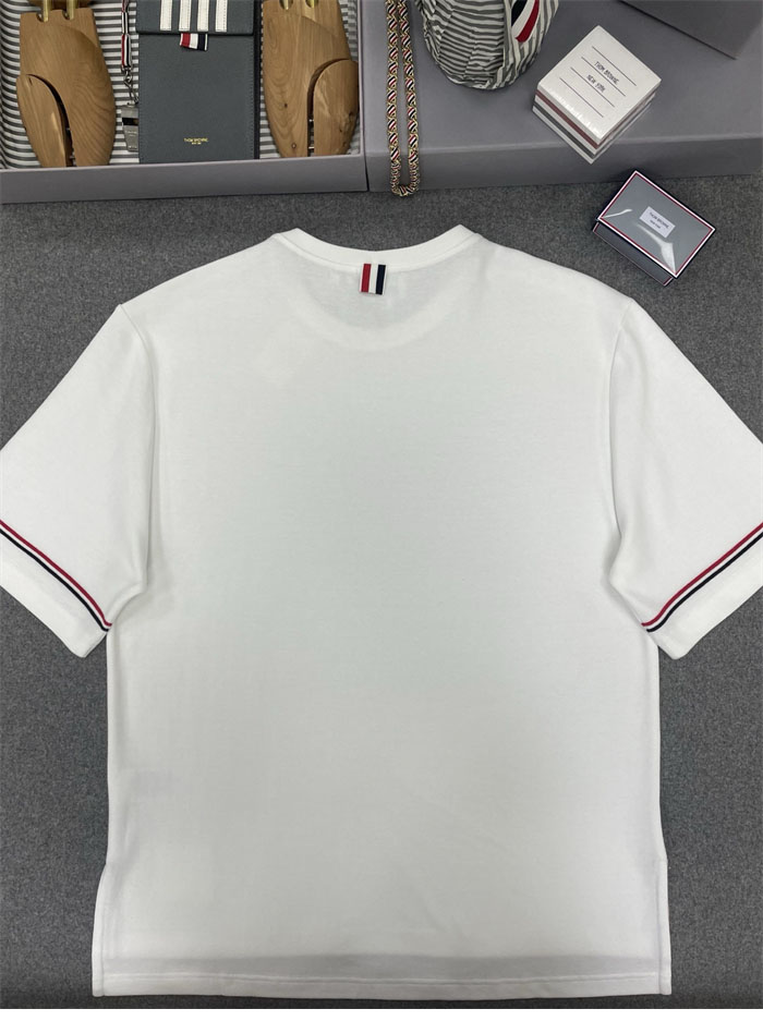 Thom Browne 톰브라운 코튼 럭비 그로그랭 암밴드 티셔츠 레플리카 10번 이미지 - 의류 | 세미샵 레플리카 사이트