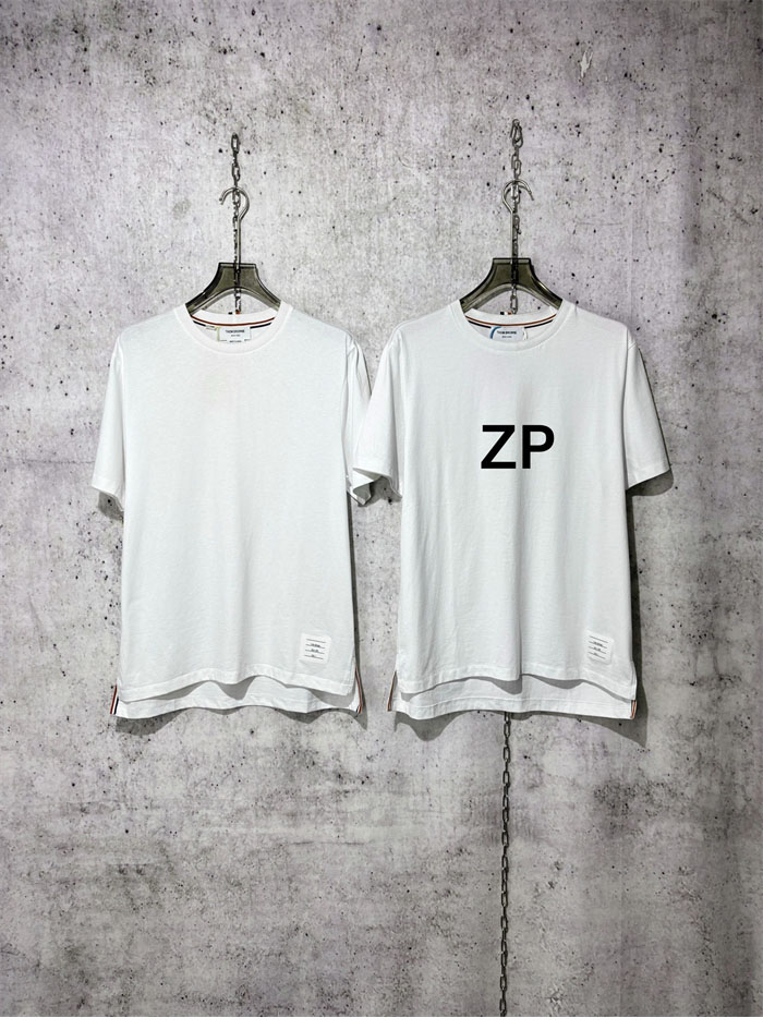 Thom Browne 톰브라운 코튼 반팔 티셔츠 화이트 레플리카 4번 이미지 - 의류 | 세미샵 레플리카 사이트