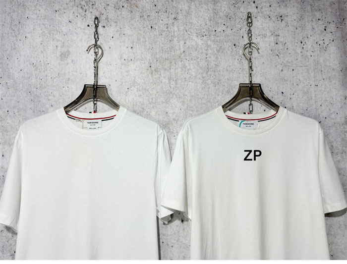 Thom Browne 톰브라운 코튼 반팔 티셔츠 화이트 레플리카 5번 이미지 - 의류 | 세미샵 레플리카 사이트