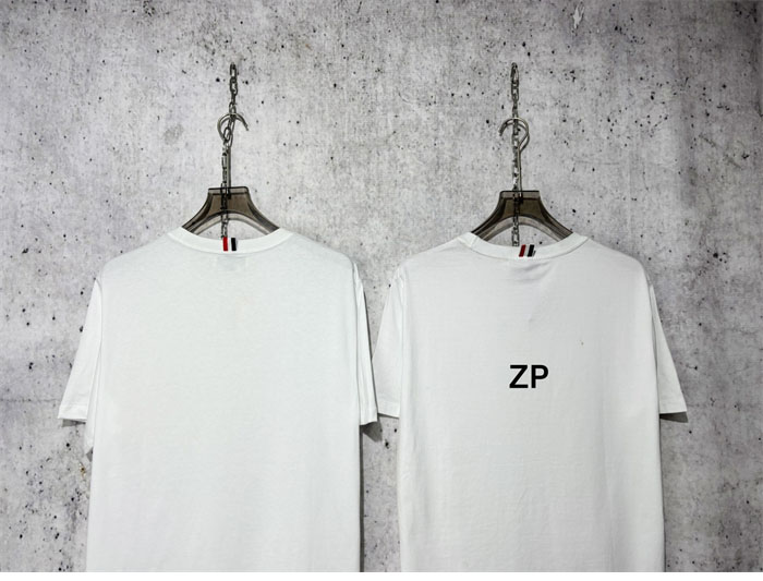 Thom Browne 톰브라운 코튼 반팔 티셔츠 화이트 레플리카 8번 이미지 - 의류 | 세미샵 레플리카 사이트