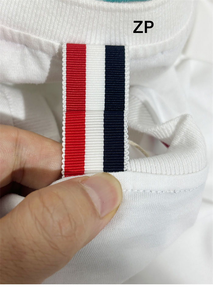 Thom Browne 톰브라운 코튼 반팔 티셔츠 화이트 레플리카 14번 이미지 - 의류 | 세미샵 레플리카 사이트