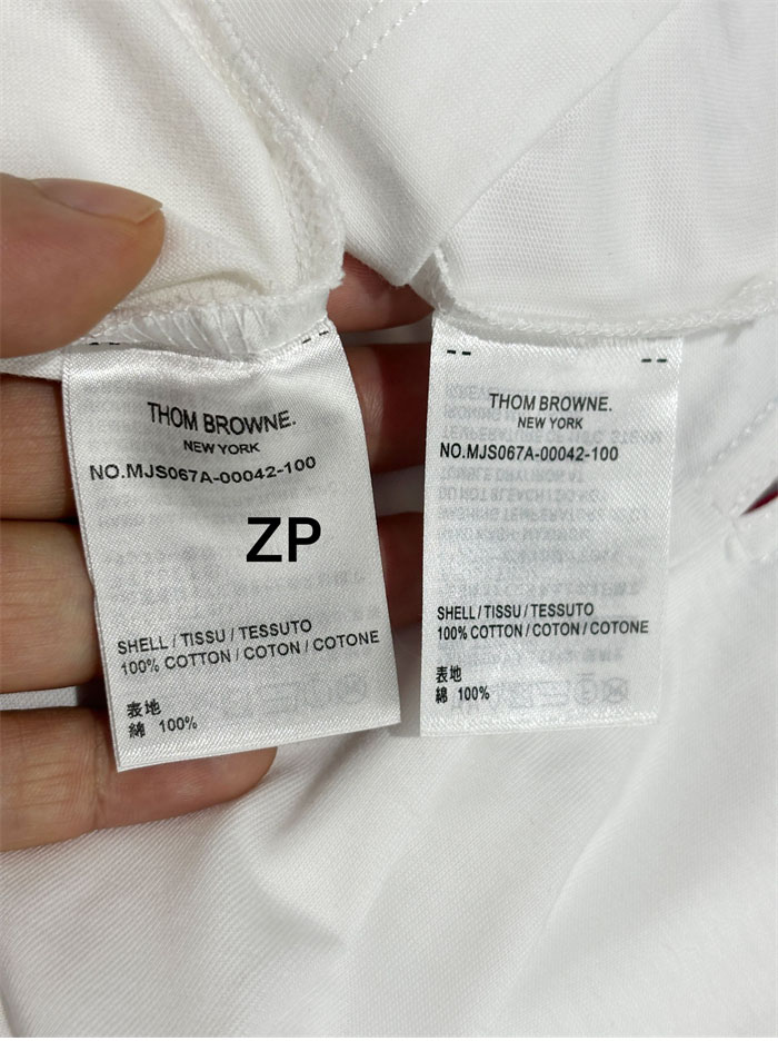 Thom Browne 톰브라운 코튼 반팔 티셔츠 화이트 레플리카 19번 이미지 - 의류 | 세미샵 레플리카 사이트