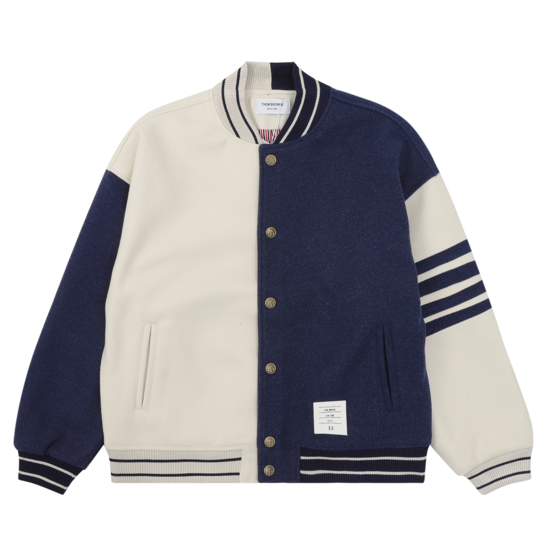 톰브라운 톰브라운 펀믹스 울 멜턴 바시티 자켓 레플리카 1번 이미지 - 의류 | 세미샵 레플리카 사이트