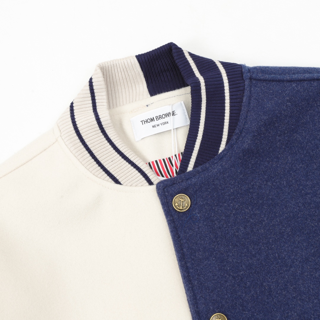 톰브라운 톰브라운 펀믹스 울 멜턴 바시티 자켓 레플리카 3번 이미지 - 의류 | 세미샵 레플리카 사이트