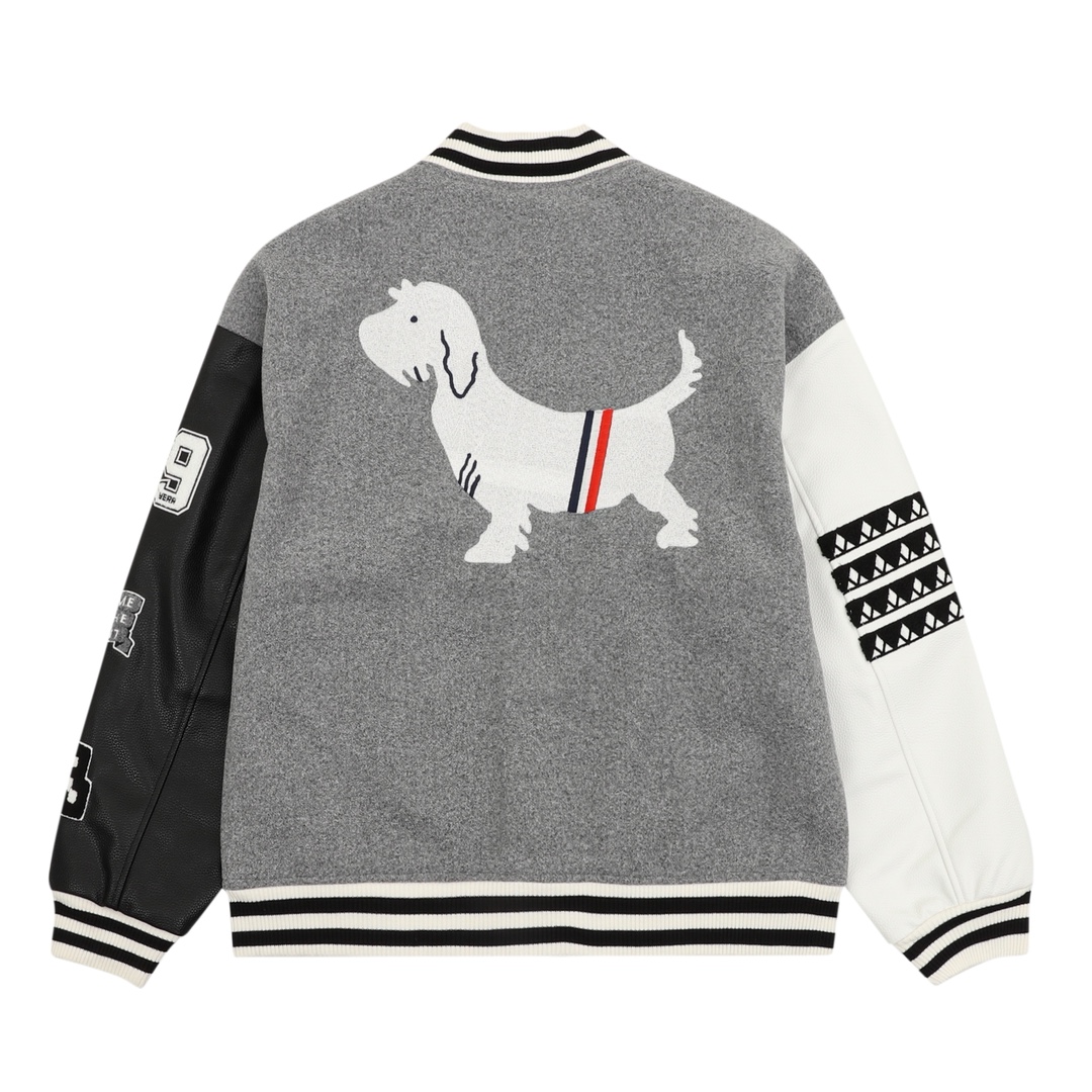 톰브라운 톰브라운 헥터 첸일 패치 멜턴 바시티 자켓 레플리카 2번 이미지 - 의류 | 세미샵 레플리카 사이트