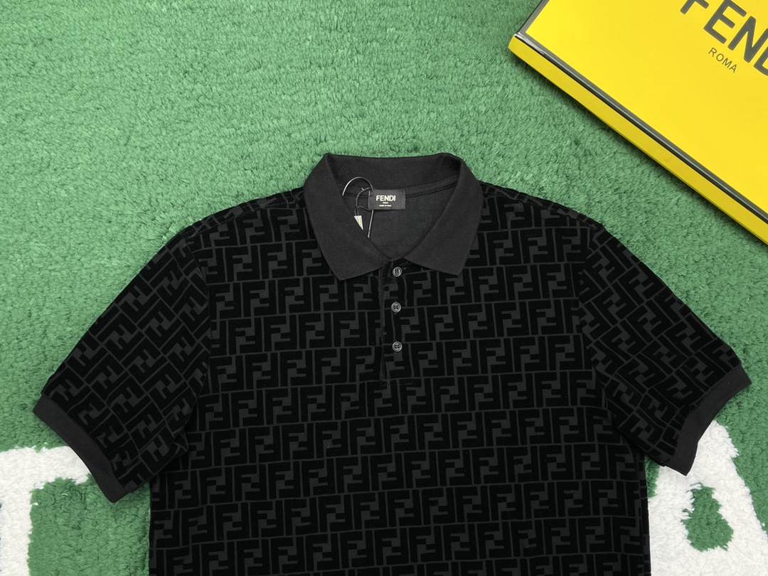 Fendi 펜디 매칭 FF 모티브 PK폴로 반팔 티셔츠 레플리카 5번 이미지 - 의류 | 세미샵 레플리카 사이트
