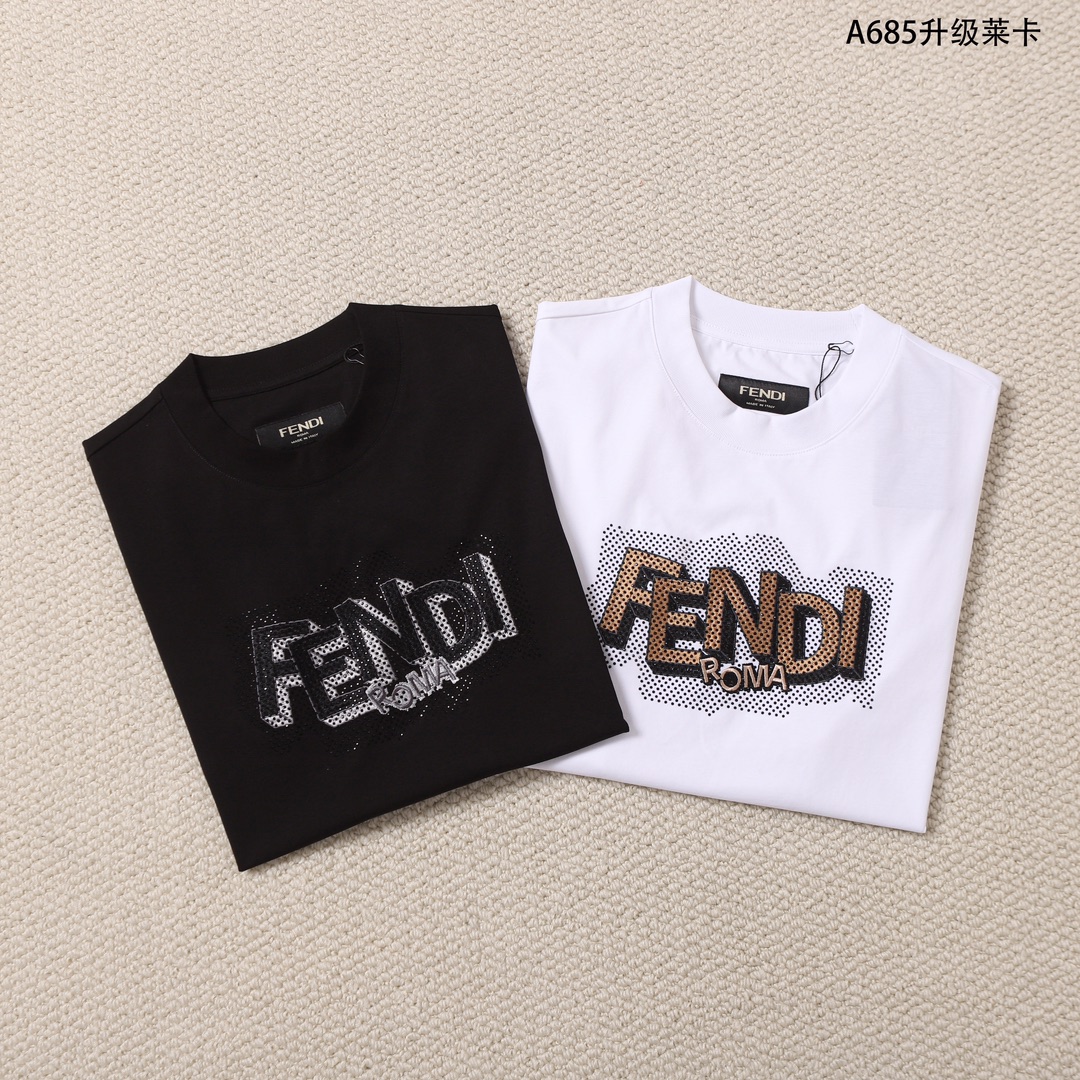 Fendi 펜디 바게트 로고 티셔츠 레플리카 7번 이미지 - 의류 | 세미샵 레플리카 사이트