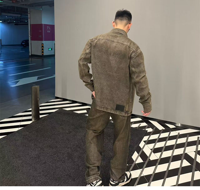 Fendi 펜디 스트랩 오버다이드 스트레이트 데님 자켓 레플리카 4번 이미지 - 의류 | 세미샵 레플리카 사이트