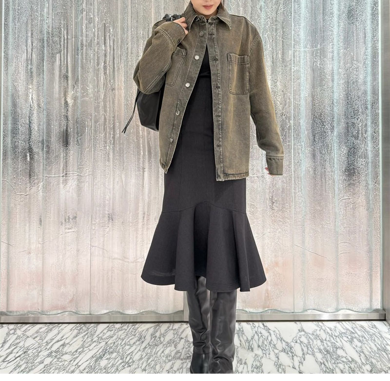 Fendi 펜디 스트랩 오버다이드 스트레이트 데님 자켓 레플리카 5번 이미지 - 의류 | 세미샵 레플리카 사이트