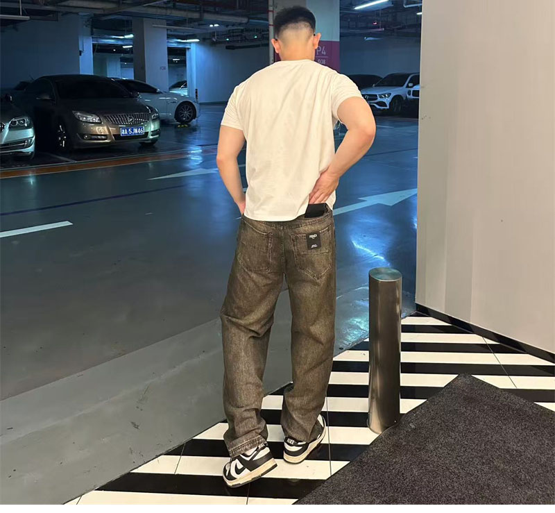 Fendi 펜디 스트랩 오버다이드 스트레이트 데님 진 레플리카 2번 이미지 - 의류 | 세미샵 레플리카 사이트