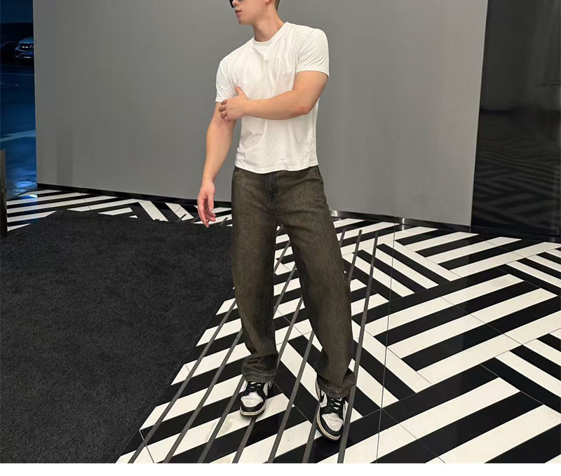 Fendi 펜디 스트랩 오버다이드 스트레이트 데님 진 레플리카 3번 이미지 - 의류 | 세미샵 레플리카 사이트